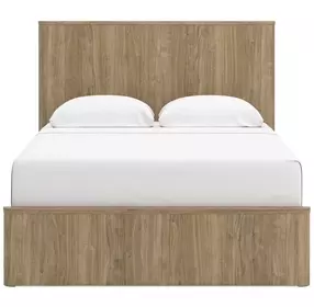 Dovander Warm Natural Brown Queen Platform Bed