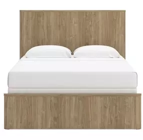 Dovander Warm Natural Brown Queen Panel Bed