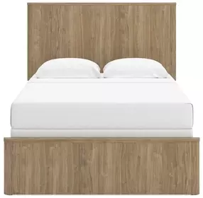 Dovander Warm Natural Brown Full Panel Bed