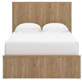 Dayella Warm Natural Brown Full Platform Bed