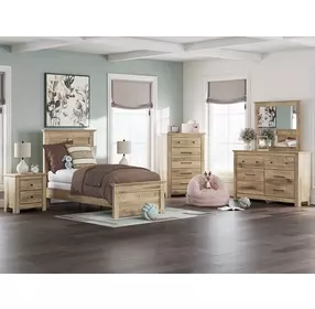 Fenderport Tan Youth Panel Bedroom Set