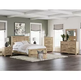 Fenderport Tan Panel Bedroom Set