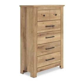 Allihauser Tan 5 Drawer Chest