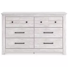 Fenderport Whitewash 6 Drawer Dresser
