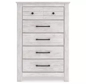 Allihauser Whitewash 5 Drawer Chest