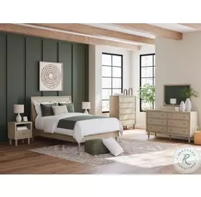 Cielden Tan Panel Bedroom Set