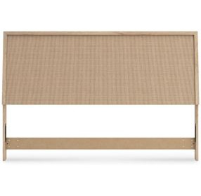 Cielden Brown and Beige King Panel Headboard