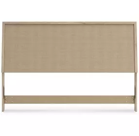Cielden Brown and Beige King Panel Headboard