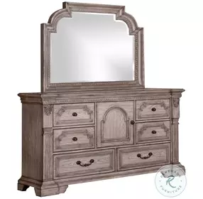 B01218 Light Taupe Dresser with Mirror