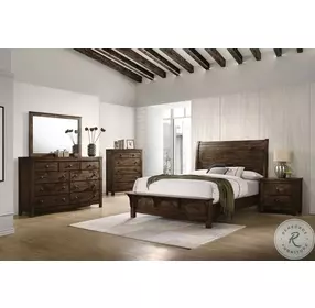 Blue Ridge Rustic Gray Sleigh Bedroom Set