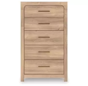 Hollymount Tan 5 Drawer Chest