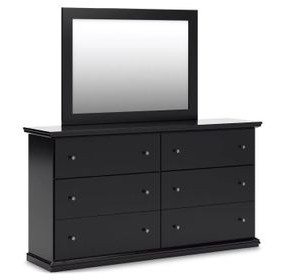 Maribel Black Dresser and Mirror