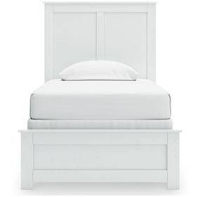 Bostwick Shoals White Twin Panel Bed