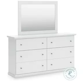 Bostwick Shoals White Dresser and Mirror