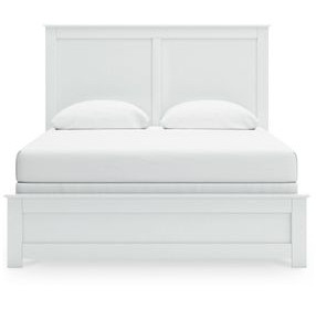 Bostwick Shoals White Queen Panel Bed