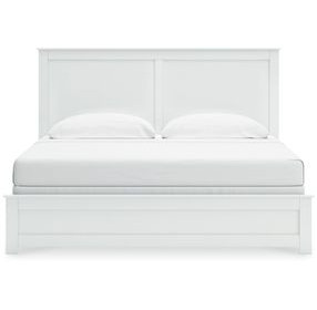 Bostwick Shoals White King Panel Bed