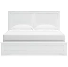 Bostwick Shoals White King Panel Bed
