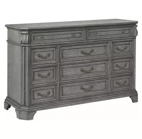 B01550 Gray 11 Drawer Dresser