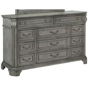 B01550 Gray 11 Drawer Dresser