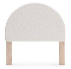 Birkmore Brown and White Full Upholstered Panel Headboard