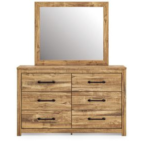 Hastiport Brown Dresser and Mirror