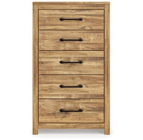 Hastiport Golden Rustic 5 Drawer Chest