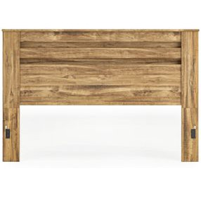 Hastiport Golden Rustic King Panel Headboard