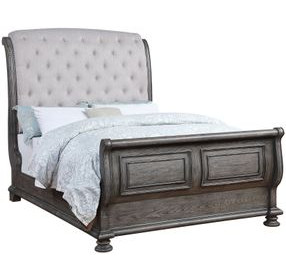 B01623 Upholstered Sleigh Bed