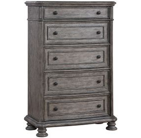 B01623 Gray 5 Drawer Chest