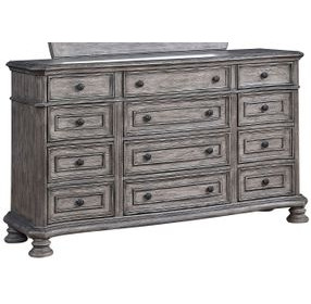 B01623 Gray 12 Drawer Dresser