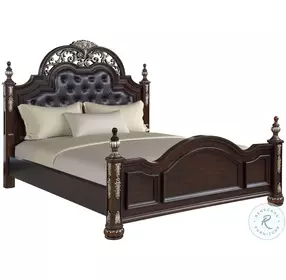 Maximus Madeira Queen Upholstered Poster Bed