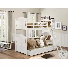 Clementine White Youth Bunk Bedroom Set