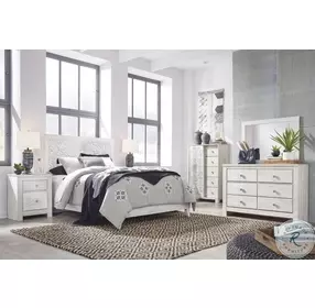 Paxberry Whitewash Panel Bedroom Set