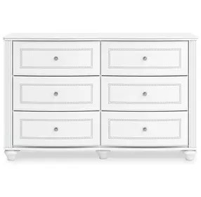 Maylilly Matte White 6 Drawer Dresser