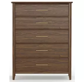 Nordhaven Nordic Walnut 5 Drawer Chest