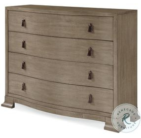 Frasier Serpentine Greige 4 Drawer Master Chest