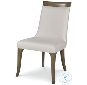 Mira Greige And Off White Dining Chair