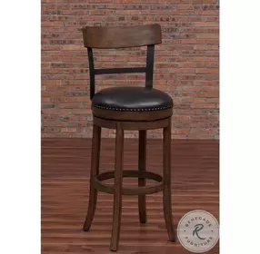 Taranto 26" Wood Frame Back Bar Stool