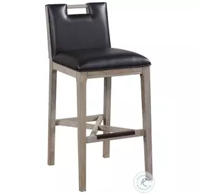 Jakarta Driftwood Black And Grey 30" Bar Stool