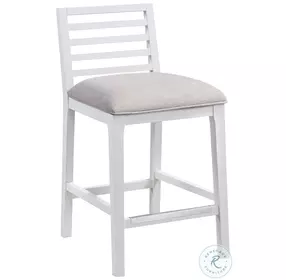 Siri Beige And White 26" Counter Height Stool