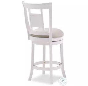 Palmer Ivory Swivel Counter Height Stool