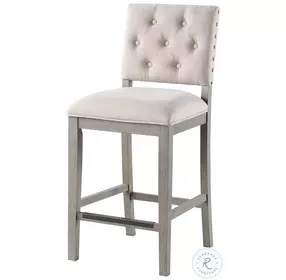 Lancaster Cream And Quarry Grey 26" Counter Height Stool