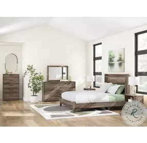 Jusika Brown Panel Bedroom Set