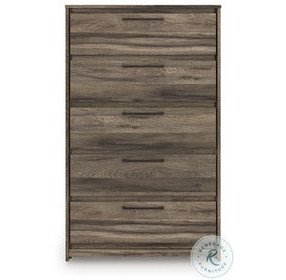 Jusika Brown 5 Drawer Chest