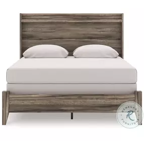 Jusika Brown Queen Panel Bed