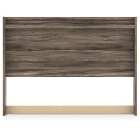 Jusika Weathered Brown Queen Panel Headboard