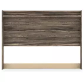 Baystorm Weathered Brown Queen Panel Headboard