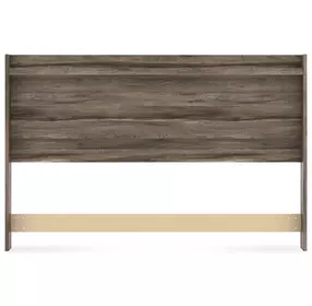 Baystorm Weathered Brown King Panel Headboard