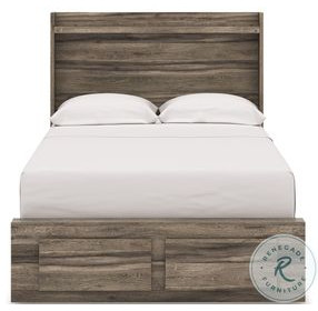 Jusika Brown Full Panel Storage Bed