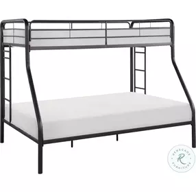 Lunar Dark Bronze Twin Over Full Bunk Bed